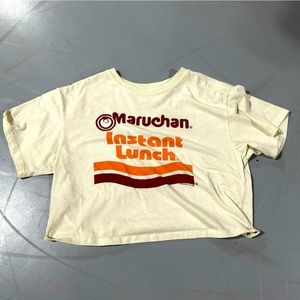 Small Maruchan crop tee.